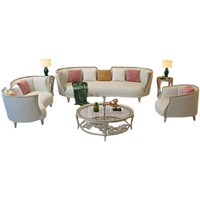 Amerikanisches Massivholz sofa Luxus Kombination aus großen Villa Couchs Cream Wind Wohnzimmer Schnitts ofa