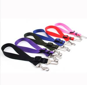 Cinturón de Seguridad para Mascotas de Nailon, Cinturón de Seguridad para Perros con Hebilla para Asiento de Coche, con Decoración de Cintas, Correa de Tracción para la Seguridad del Perro - Product Image 2