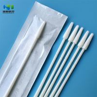 Test de papillome humain Hanheng Hpv examen de collecte de cellules médicales gynécologie écouvillon vaginal floqué en nylon cervical