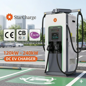 Starcharge Titan V5 UL CE 200kW-240kW OCPP 20 Écran tactile 104 pouces Marquage CPO Station de recharge publique longue durée pour véhicules électriques - Product Image 1