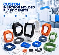 Cetakan Injeksi Plastik OEM Kustom untuk Perangkat yang Dapat Dipakai, Casing Plastik Smart Watch & Gelang, Komponen Elektronik