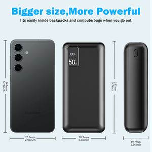 चार यूएसबी पोर्ट प्रकार सी 22.5w फास्ट चार्जिंग आउटपुट पावर बैंक 50000 साथ ओम उच्च क्षमता वाला पावर बैंक - Product Image 6