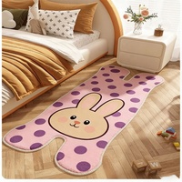 Tapis irréguliers modernes de haute qualité fabriqués à la machine pour la décoration intérieure, tapis personnalisés imprimés avec un motif d'ours, tapis de chambre à coucher doux, tapis d'anime et de dessin animé