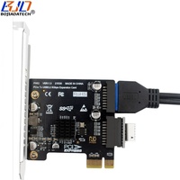 Tarjeta Adaptadora de Expansión PCIe X1 PCI-E 1X a 2 * USB 3.2 de 19 Pines, Nueva de Fábrica, Chip VL805 de 5 Gbps para Panel Frontal de Escritorio