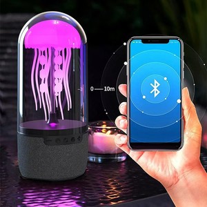 Lámpara LED Multifuncional con Forma de Medusa, Altavoz, <span class=keywords><strong>Luz</strong></span> <span class=keywords><strong>Nocturna</strong></span>, <span class=keywords><strong>Luz</strong></span> Ambiental Creativa <span class=keywords><strong>para</strong></span> Acuario, Recargable por USB, Diseño Moderno - Product Image 3
