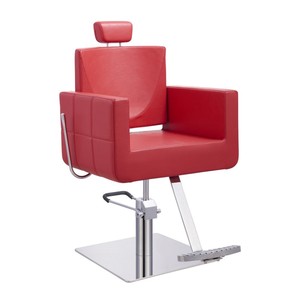 Poltrona Reclinabile Idraulica Rossa <span class=keywords><strong>per</strong></span> <span class=keywords><strong>Salone</strong></span>, Sedia da Barbiere <span class=keywords><strong>per</strong></span> Parrucchiere, Arredamento <span class=keywords><strong>per</strong></span> <span class=keywords><strong>Salone</strong></span> di Bellezza e Barbiere - Product Image 1