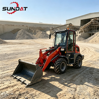 Chargeuse sur pneus télescopique SUNDAT, forte puissance de creusement, pour travaux d'excavation, nivellement de terrain, travaux agricoles et petites carrières.