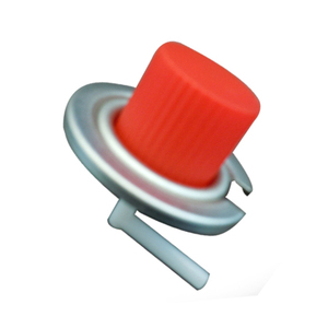 Butane <strong>Gas</strong> Valve and Red <strong>Cap</strong> for Butane Cartridge <strong>Gas</strong> Cans Usage - Product Image 1