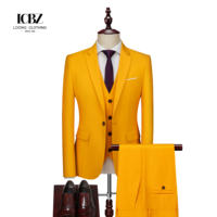 Costume sur mesure LCBZ pour homme, costume de bureau à un bouton, ensemble 3 pièces simple boutonnage, grandes tailles, costumes et blazers pour homme