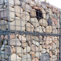 Paniers en treillis gabion carrés fabriqués en Chine, directement de l'usine, fil galvanisé de 4 mm/8G de diamètre, maille soudée 3" x 3" (clips de maille)