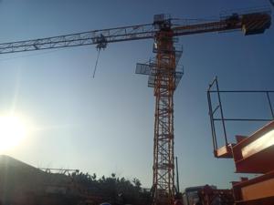<span class=keywords><strong>Grue</strong></span> à tour 8T sans cabine à plateforme plate pour la construction, avec PLC, télécommande, réducteur de boîte de vitesses, moteur, câble métallique, pales intégrées, pièces de rechange, <span class=keywords><strong>prix</strong></span> - Product Image 1