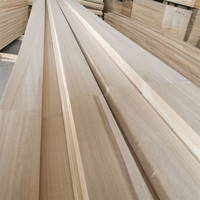 Stable Material Paulownia Finger Jointed Solid Timber Boards Finger Joint Timber Wood Strip