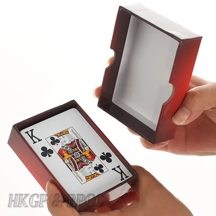 Mazzo di carte da gioco in plastica pvc poker oro impermeabile
