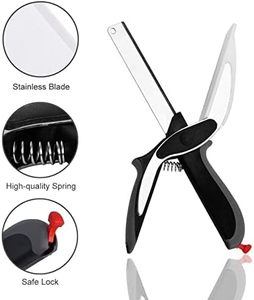 Cortador de Alimentos 2 en 1, Tijeras Multifuncionales para Carne y Verduras con Tabla de Cortar, Tijeras de Cocina - Product Image 2