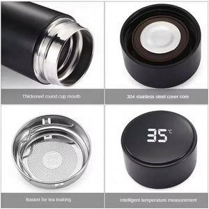 Thermos en acier inoxydable personnalisé pour le bureau, la maison, avec affichage numérique et haut-parleur - Product Image 2