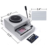 Machine de codage de gaufrage d'imprimante de braille manuelle de carte de PVC