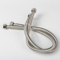 Tuyaux tressés en acier inoxydable de qualité supérieure, résistants à la corrosion, flexibles, pour toilettes, lavabo et chauffe-eau