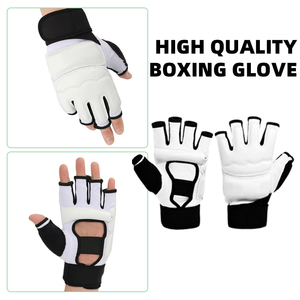 Sarung Tinju Kulit Premium Profesional Berkualitas Tinggi untuk Latihan, Anti Lembab, Pegangan Tangan Anti Selip dengan Perekat <span class=keywords><strong>Hook</strong></span> <span class=keywords><strong>Loop</strong></span> - Product Image 3