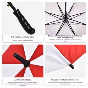 Promotional Branded Wind Proof Custom Logo Coloured Gift Pongee Automatic Straight <b>Large</b> Golf <b>Umbrellas</b> Parapluie for Outdoor - Product Image 2
