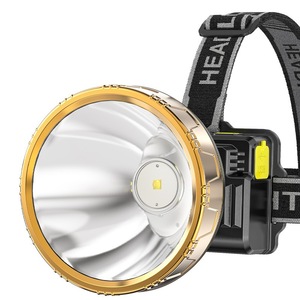 SMILING SHARK Linterna frontal LED recargable de 800 mAh tipo C con batería de larga duración para pesca nocturna y camping - Product Image 2