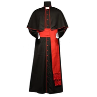 Robe de prêtre Jésus, vêtements de clergé d'église, polyester, broderie dorée, imprimé, soutane, costume, chœur, robe maxi, liturgique, pasteur