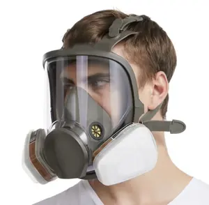 Çin kimyasal gaz maskesi üretici güvenlik 6800 tam yüz gaz maskesi