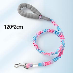 Guinzaglio per Cani di Lusso in Nylon Elasticizzato Grigio da 1,2M con Impugnature Imbottite per Razze Medie/Grandi, Cintura di Sicurezza per Auto - Product Image 2