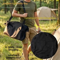 Tas Selempang Wanita Model Lipit Retro Kapasitas Besar Gaya Travel Camping 2026