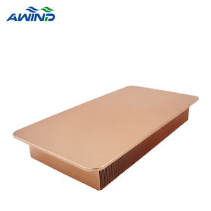 Dissipatore di calore in ottone con aletta personalizzata tipo dissipatore di calore in rame 240watt 180mm con perno a spinta produttore di radiatori a pinna densa - Product Image 2