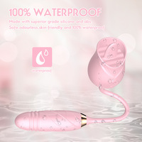 Rosen-Sexspielzeug Dildo Vibrator Orale Zungenform zum Lecken mit Stoß- und Vibrationsfunktion G-Punkt Klitoris Nippel Stimulator für Frauen