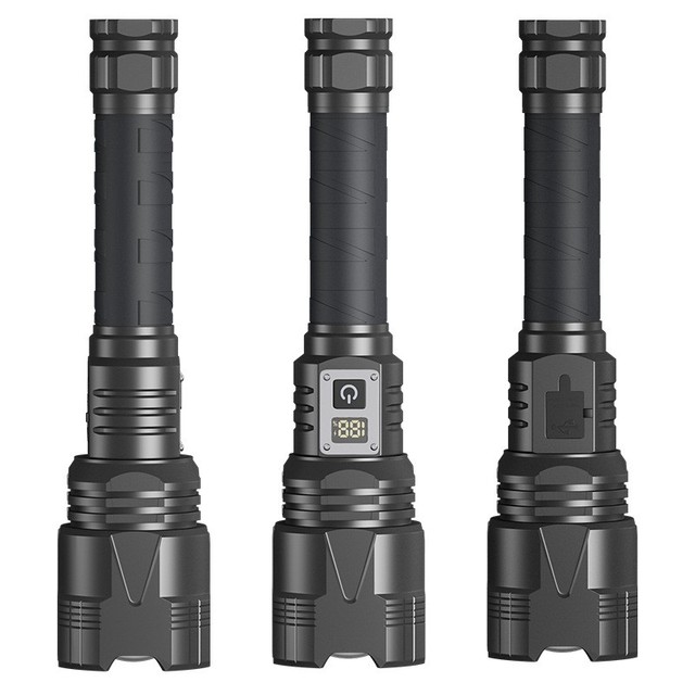 XHP360 Most Powerful 6000 Lumen LED Flashlight 60W USB Rechargeable Torch Light 5000m High Power Flashlight