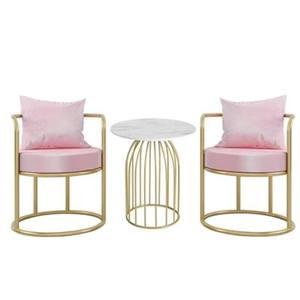 Tavolo da Negoziazione Compatto con Sedie, Divano a Conchiglia, Poltrona Relax per Soggiorno - Product Image 6