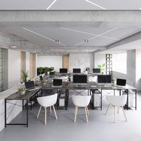 Bureau en forme de L avec panneaux réversibles, montage de panneau long ou court à droit ou gauche, table d'ordinateur de bureau