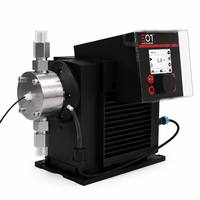 Bomba Dosificadora Digital de Precisión con Cabezal de Acero Inoxidable, Bomba Dosificadora de Diafragma con Control Automático de Flujo para Tratamiento de Agua y Productos Químicos