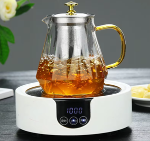 Commercio all'ingrosso della fabbrica 500ml/650ml resistente al calore 3-pcs Set <span class=keywords><strong>teiera</strong></span> di vetro <span class=keywords><strong>per</strong></span> la stufa a <span class=keywords><strong>Gas</strong></span> con infusore di vetro - Product Image 6