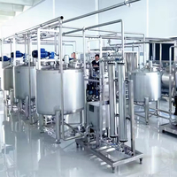 Machine de remplissage et de capsulage par soufflage rotatif personnalisé entièrement automatique 10000BPH bouteille PET lait pasteurisé ligne de production
