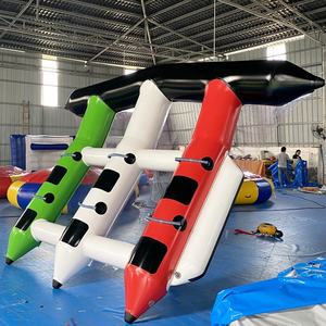 Bateau de pêche à la mouche gonflable, jouet banane pour jeux de sport aquatiques, meilleure qualité, - Product Image 3