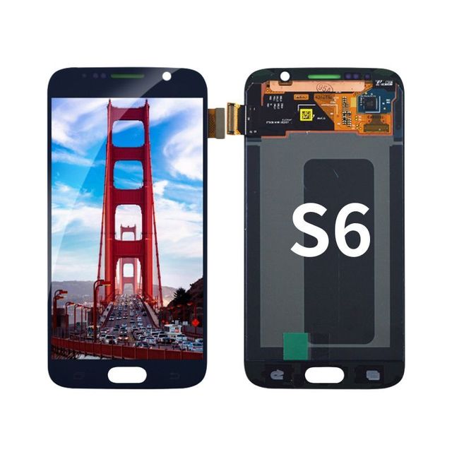 Wholesale S6 G920 Mobile Display Screen for Samsung Galaxy S6 Edge+ G925 S6 Active G890 Lcd Touch Screen Digitizer With Frame