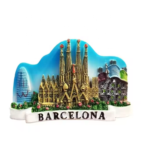 Impresión personalizada 3D resina <span class=keywords><strong>turismo</strong></span> regalo <span class=keywords><strong>Barcelona</strong></span> imán España recuerdos nevera imán para el hogar cocina Decoración - Product Image 5