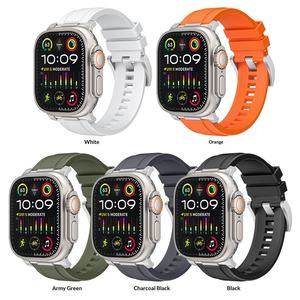 Correa de Reloj de Silicona al por Mayor de Fábrica para Apple Watch S10 11 46mm Ultra 49mm SE 44mm, Correa Deportiva con Hebilla de Acero Inoxidable - Product Image 5