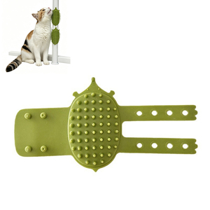 Accesorio para mascotas: Masajeador de silicona con forma de erizo para gatos, montable en múltiples superficies, para masaje molar, venta al por mayor - Product Image 1