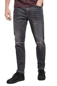 Pantalones vaqueros dañados personalizados para hombre y mujer, ropa informal, pantalones rasgados ajustados elásticos de talla grande, precio de fábrica - Product Image 2
