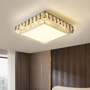 Nouveau Style Hôtel Décoration led plafonnier rond carré hotelgold moderne k9 plafonnier en cristal - Product Image 3