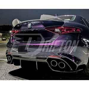 Aileron arrière simple en fibre de carbone style GTA Drifton Giulia Today Inventory avec finition polie pour Alfa Romeo Giulia - Product Image 2