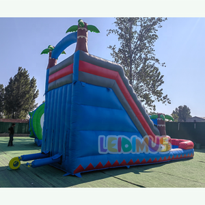 Fabrika ticari PVC büyük trambolin palmiye ağacı havuz su kaydırağı tropikal slayt ile şişme su kaydırağı - Product Image 4