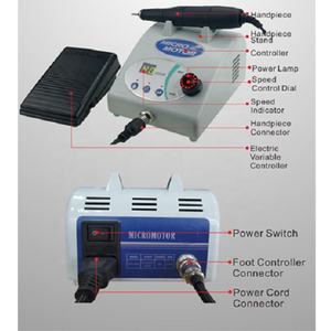 Laboratorio odontotecnico maratona micromotore elettrico <span class=keywords><strong>unit</strong></span>à di lucidatura + manipolo 40K rpm - Product Image 6