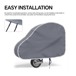 HOMFUL Housse universelle anti-<span class=keywords><strong>neige</strong></span>, étanche à la poussière, pour attelage de <span class=keywords><strong>caravane</strong></span>, couverture d'attelage de remorquage de remorque de voyage - Product Image 5