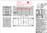 Conteneur certifié CSC, taille 20gp, conteneur d'occasion, conteneur offshore, conteneur en acier, conteneur à ouverture supérieure, conteneur de marchandises sèches, neuf