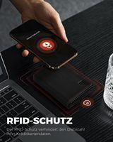 Dompet kulit lipat tiga magnetik, dompet penghalang RFID kulit saku koin ritsleting tempat kartu jatuh aluminium Anti-card