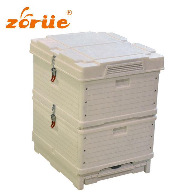 New Langstroth 2-Layer 10-Frame Insulated Plastic Beehive for Bee Farm Use